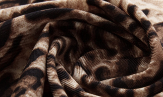巨联纺织锦纶超薄平纹豹纹印花纬编布