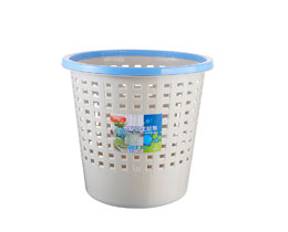 龙士达 LONGSTAR 塑料垃圾桶纸篓 时尚果皮卫生桶 颜色随机 L-150