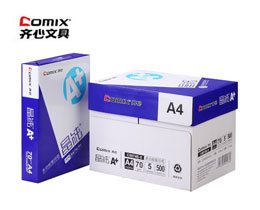 齐心(COMIX)C5074E-5 晶纯A＋70克A4复印纸5包/箱