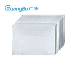 广博(GuangBo)10只装A4透明文件袋/按扣档案袋/资料袋A6320KA